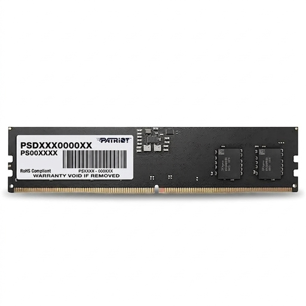 رم دسکتاپ DDR5 پتریوت مدل Signature Line ظرفیت 8 گیگابایت فرکانس 5200 مگاهرتز تک کاناله تایمینگ CL42 نوع ماژول U-DIMM